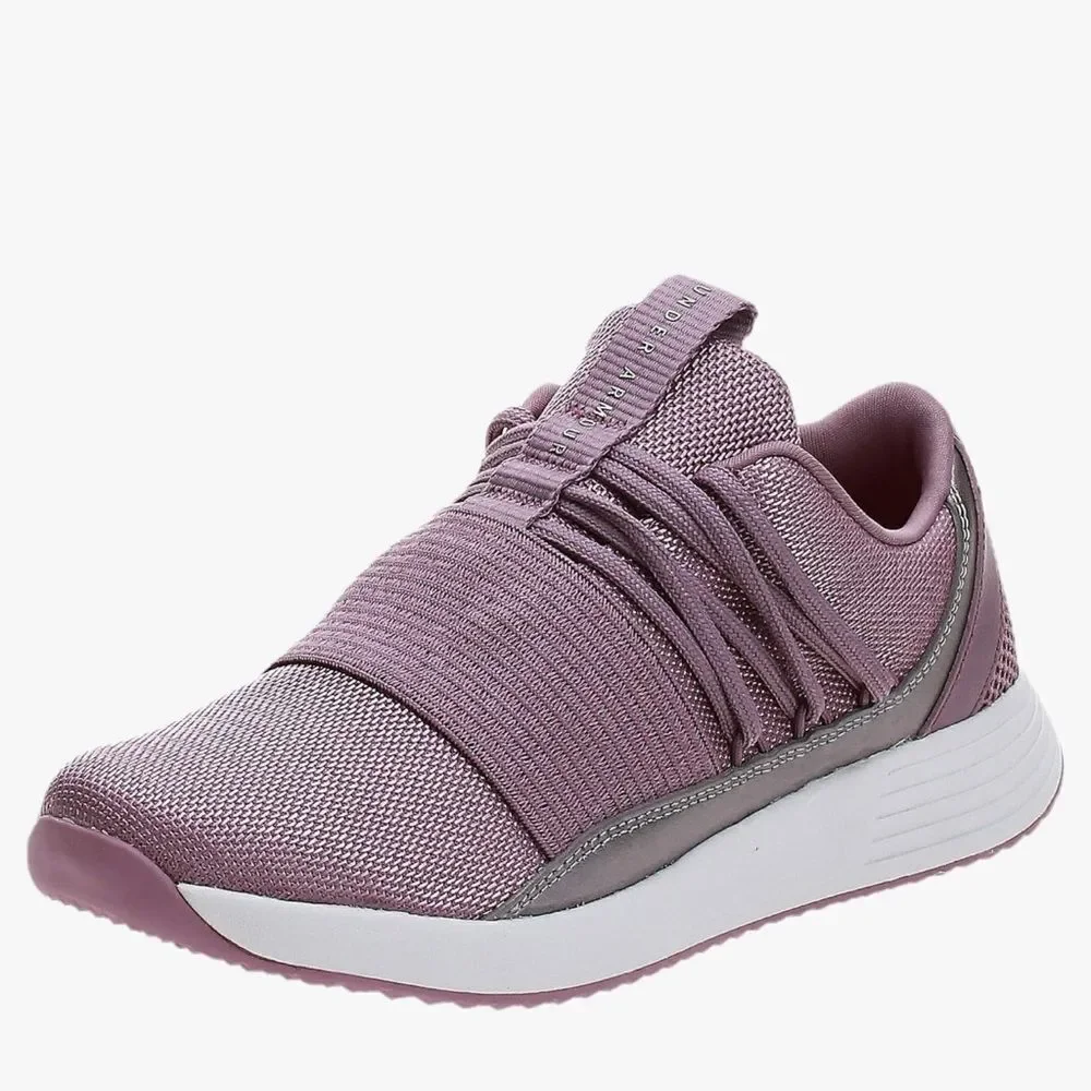 Under Armour Purple Lightweight Breathable Lace Up Running Shoes‎ -- BB167